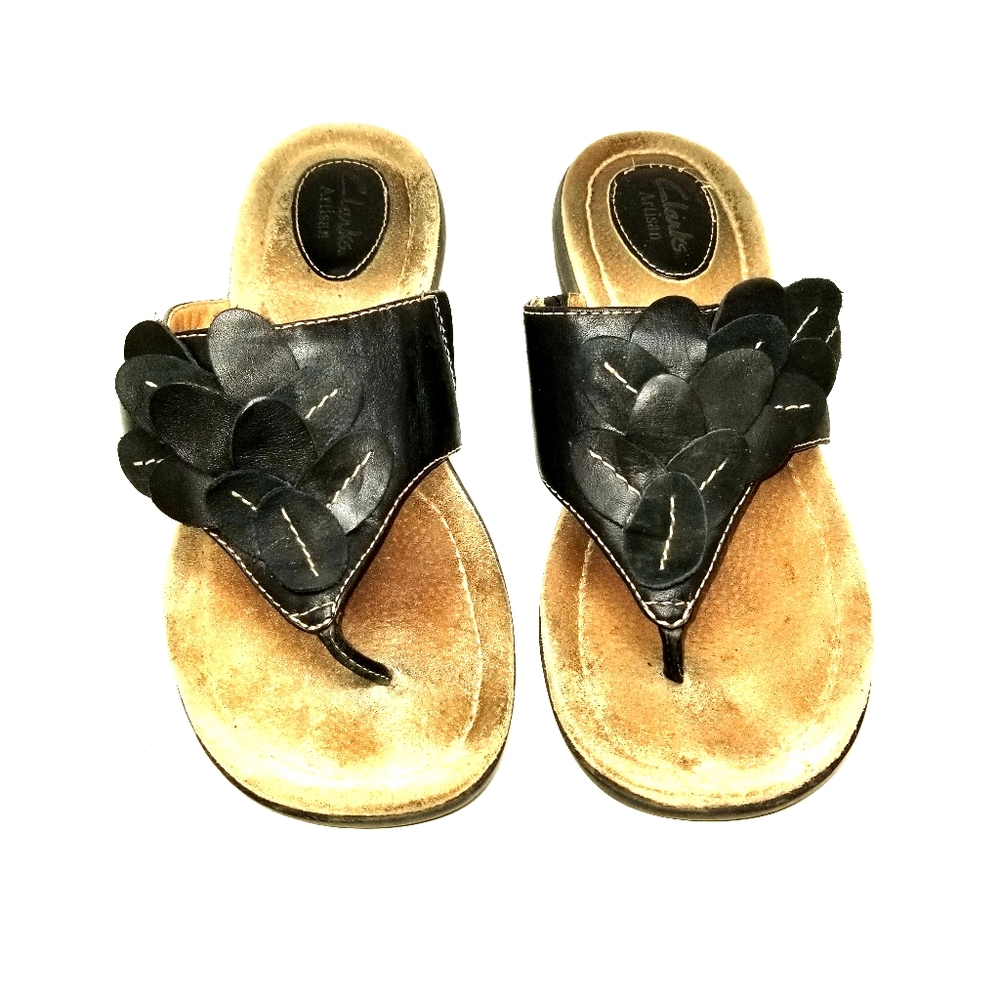 Clark's Artisian Women's sz 8.5 M thong flip flops